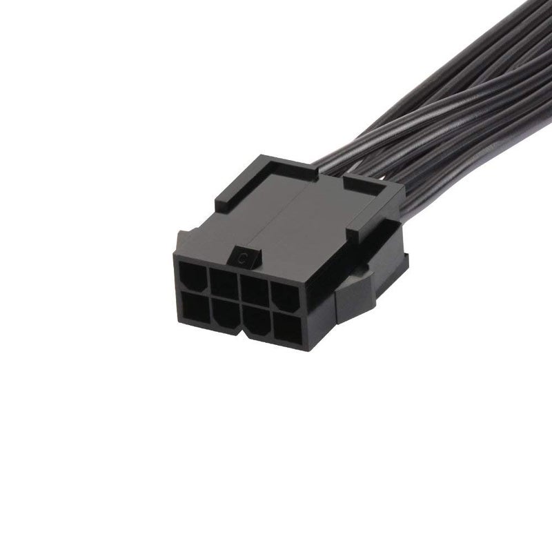 J&D EPS 8 Pin Power Extension Cable, ATX CPU 8 Pin Female to 8(4+4) Pin Male EPS Extension Cable for Motherboard (2 Pack), 12 inch - Image 4